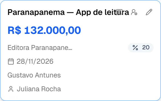 Cartão de oportunidade